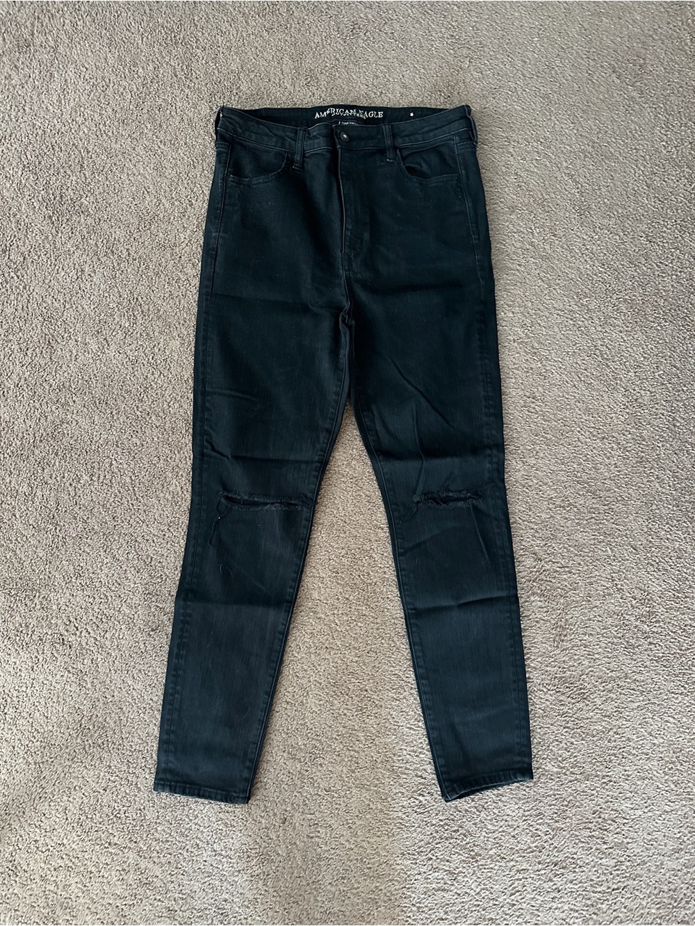 Super Hi Rise Jegging American Eagle Outfitters Black Skinny Jeans